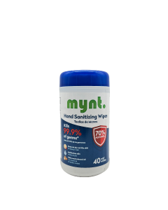 Mynt Hand Sanitizing Wipes - 40 Wet Wipes