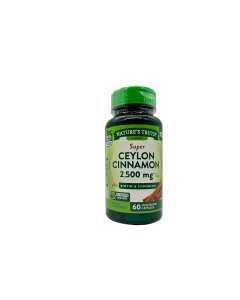 Nature's Truth Vitamin Ceylon Cinnamon Super 2500mg plus Biotin & Chromium