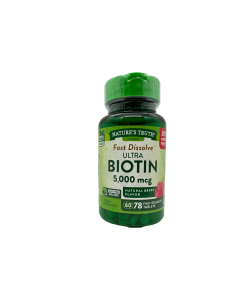 Nature's Truth Biotin Ultra 5,000 mcg Fast Dissolve Ultra Natural Berry Flavor