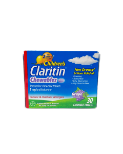 Children's Claritin Chewables Grape Flavored 5mg - 30 Tablets