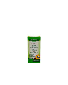 Nature's Truth Zinc Softgels Rapid Release 50 mg plus Vitamin C