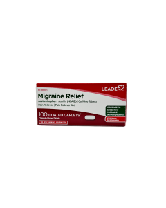 Leader Migraine Relief Acetaminophen 100 coated caplets